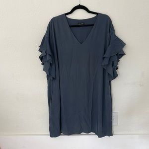 City chic double frill dress